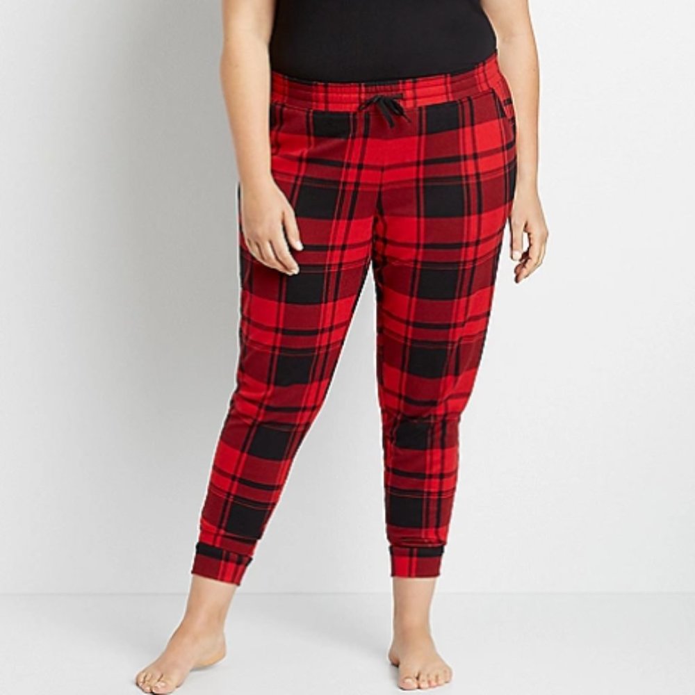 MAURICES | Plus Size Plaid Cozy Jogger Pant